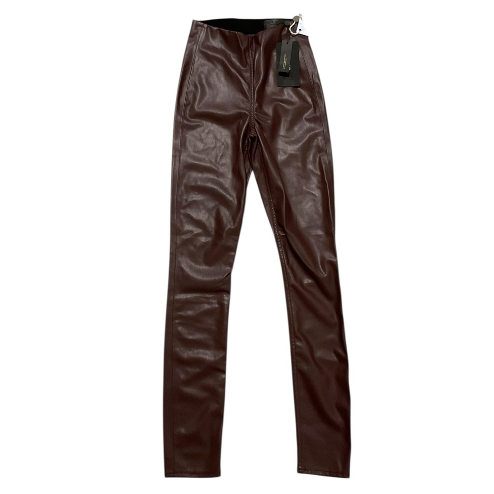 Rag & Bone Woman’s Nina Faux Leather Pull On Skinny Pants